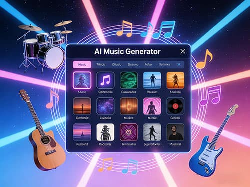 AI Music Generator Interface