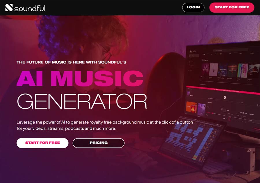 Soundful Landing Page